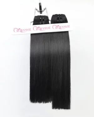 Crownmane Bone Straight Human Hair Set 2 Bundles - 12-14 inch